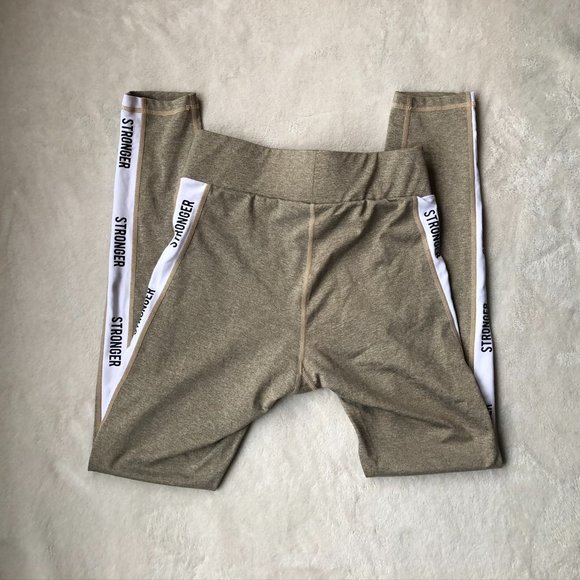 Stronger Label Leggings Tan/Brown - Picture 2 of 9